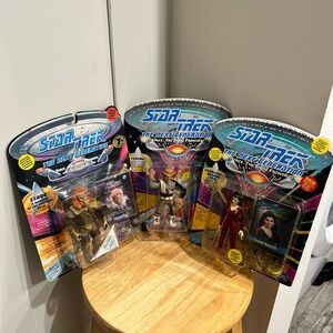 Star Trek The Next Generation Action Figures (3)